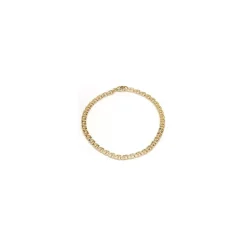 BNH bismarkarmbånd i 8 karat guld 18,5 cm x 3,5 mm