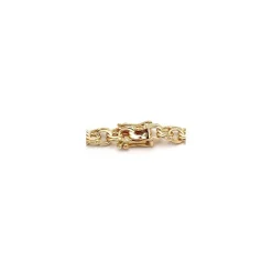 BNH bismarkarmbånd i 14 karat guld 18,5 cm x 6,1 mm