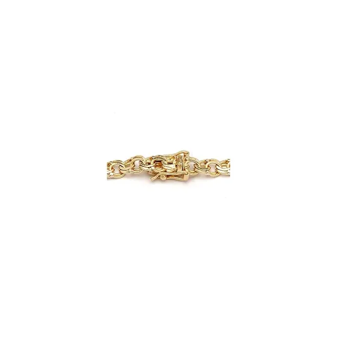 BNH bismarkarmbånd i 14 karat guld 21,0 cm x 4,5 mm