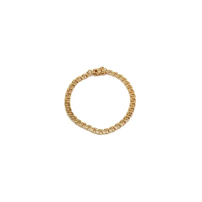 BNH bismarkarmbånd i 8 karat guld 17 cm x 6,1 mm