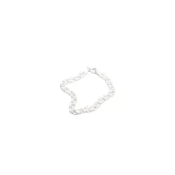 BNH bismarkarmbånd i sølv 17 cm x 6,5 mm