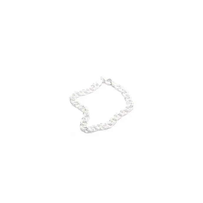 BNH bismarkarmbånd i sølv 17 cm x 6,5 mm