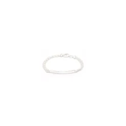 BNH bismarkarmbånd i sølv 16 cm x 3,5 mm