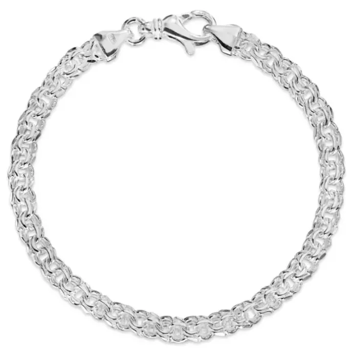 BNH bismarkarmbånd i sølv 14,0 cm x 5,0 mm