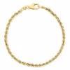 BNH cordelarmbånd i 8 karat guld 18,5 cm x 3,2 mm