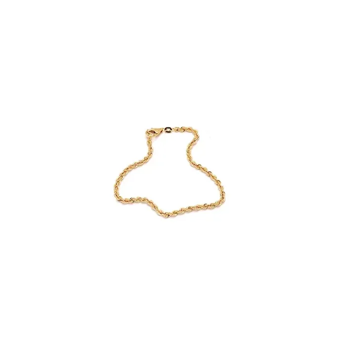 BNH cordelarmbånd i 14 karat guld 21 cm x 3,2mm