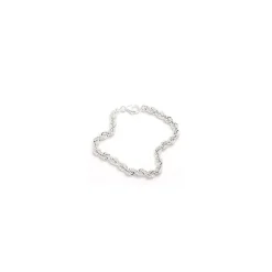 BNH cordelarmbånd i sølv 23 cm x 4,5 mm