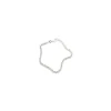 Bnh cordelarmbånd i sølv 18,5 cm x 3,2 mm