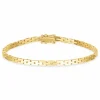 BNH murstenarmbånd i 14 karat guld 18,5 cm x 3,0 mm