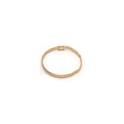 BNH murstenarmbånd i 14 karat guld 21,0 cm x 5,0 mm