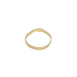BNH murstenarmbånd i 14 karat guld 18,5 cm x 9,0 mm