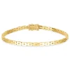 BNH murstenarmbånd i 14 karat guld 21 cm x 3,0 mm