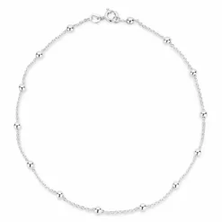 BNH Panser ankelkæde M. kugle i sølv 26 cm x 1,3 mm