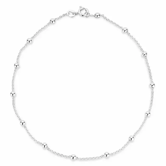 BNH Panser ankelkæde M. kugle i sølv 26 cm x 1,3 mm