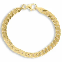 BNH panserarmbånd i 14 karat guld 21 cm x 5,3 mm