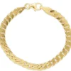 BNH panserarmbånd i 14 karat guld 21 cm x 7,8 mm
