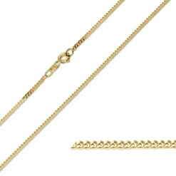 BNH panserarmbånd i 8 karat guld 18,5 cm x 1,8 mm