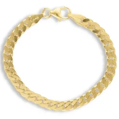 BNH panserarmbånd i 8 karat guld 18,5 cm x 5,3 mm