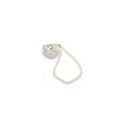 BNH panserarmbånd i sølv 21 cm x 14,3 mm