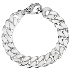 BNH panserarmbånd i sølv 21 cm x 10,5 mm