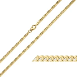BNH panserkæde i 8 karat guld 50 cm x 2,4 mm