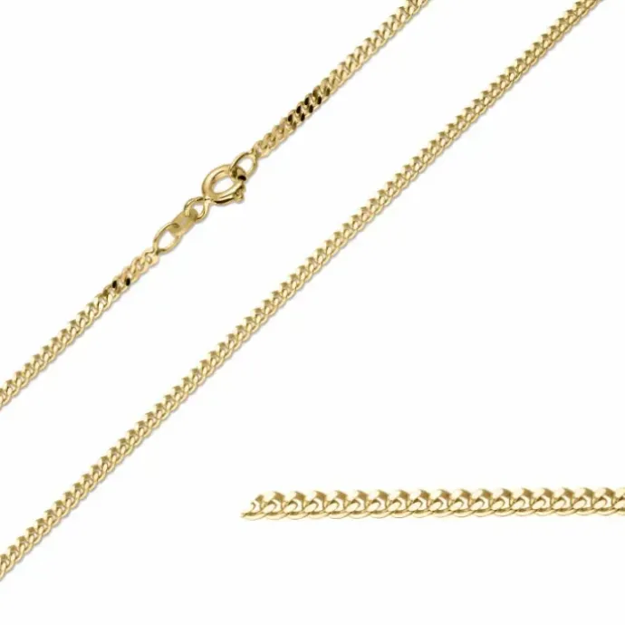 BNH panserkæde i 8 karat guld 80 cm x 2,1 mm