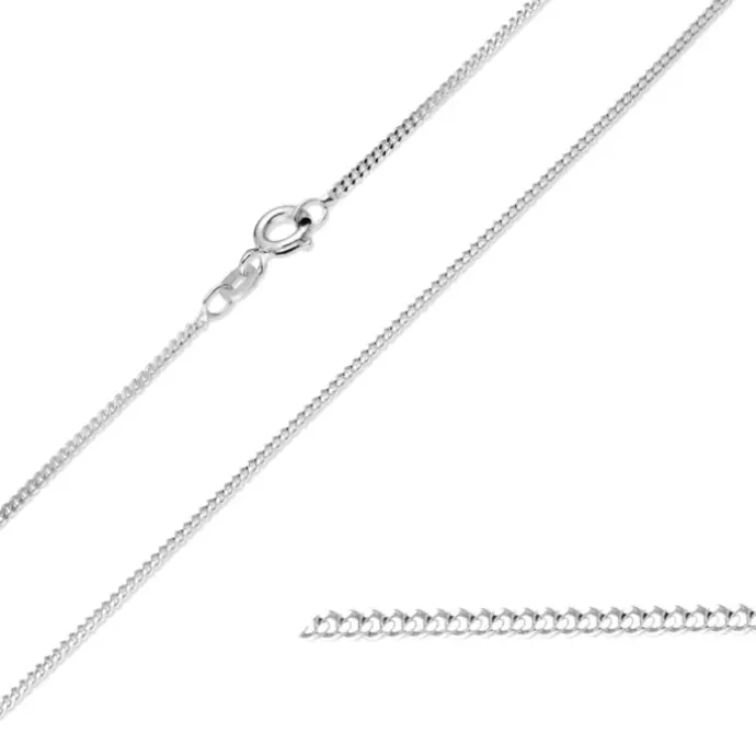 BNH panserkæde i 14 karat hvidguld 60 cm x 1,3 mm