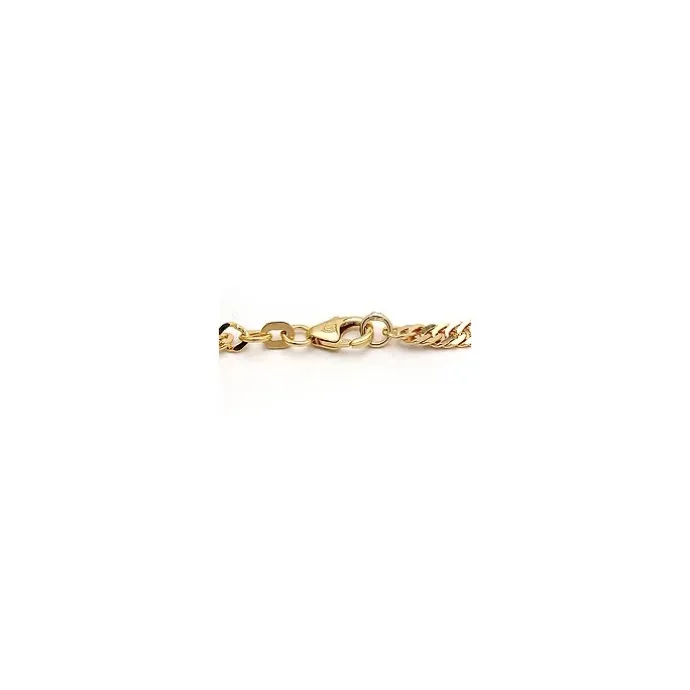 BNH singaporearmbånd i 14 karat guld 21,0 cm x 3,5 mm