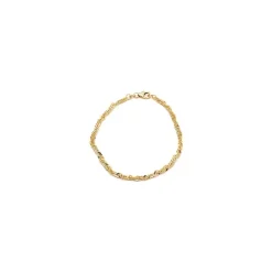 BNH singaporearmbånd i 8 karat guld 17 cm x 2,9 mm