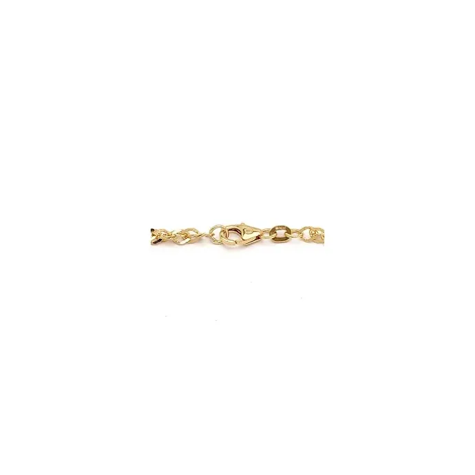 BNH singaporearmbånd i 14 karat guld 18,5 cm x 2,9 mm