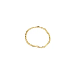 BNH singaporearmbånd i 14 karat guld 18,5 cm x 3,5 mm