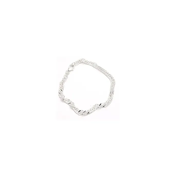 BNH singaporearmbånd i sølv 17 cm x 4,7 mm
