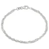 BNH singaporearmbånd i sølv 18,5 cm x 2,9 mm
