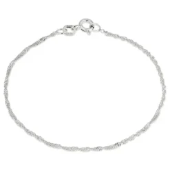BNH singaporearmbånd i sølv 17 cm x 1,5 mm