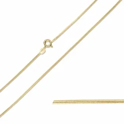 BNH slangekæde i 14 karat guld 60 cm x 0,9 mm