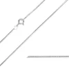 BNH slangekæde i 14 karat hvidguld 45 cm x 1,0 mm