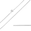 BNH slangekæde i 14 karat hvidguld 60 cm x 0,9 mm