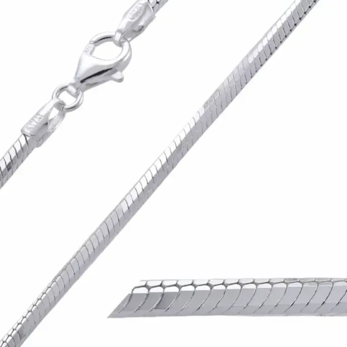 BNH slangekæde i sølv 42 cm x 1,9 mm