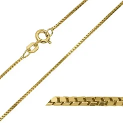 BNH veneziakæde i 8 karat guld 50 cm x 1,0 mm