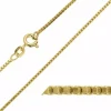 BNH veneziakæde i forgyldt sølv 38 cm x 1,2 mm