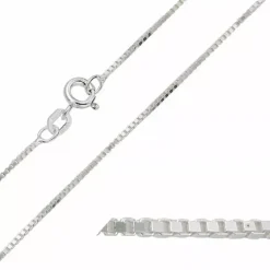 Bnh veneziakæde i sølv 42 cm x 0,8 mm