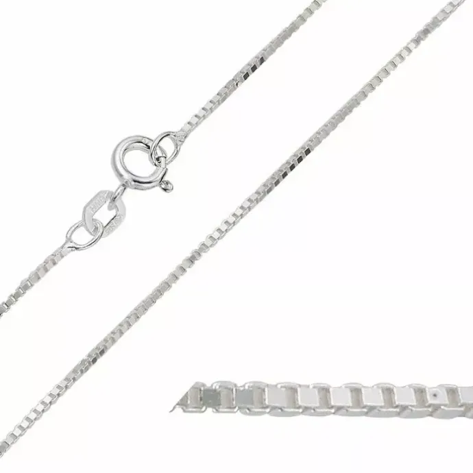 Bnh veneziakæde i sølv 55 cm x 0,8 mm