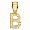 Bogstav B diamant vedhæng i 9 karat guld 0,08 ct