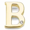 Bogstav b diamant vedhæng i 9 karat guld 0,01 ct
