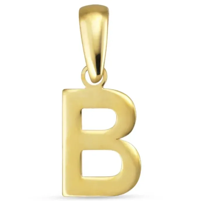 Bogstav B vedhæng i 8 karat guld