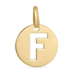 Bogstav F vedhæng i 8 karat guld