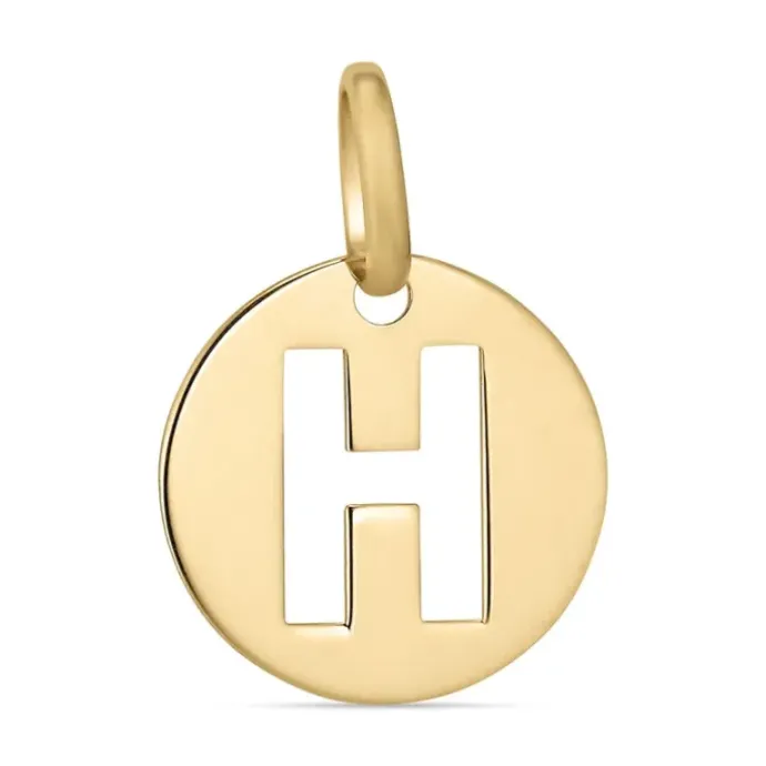 Bogstav H vedhæng i 8 karat guld