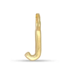 Bogstav J vedhæng i forgyldt sølv