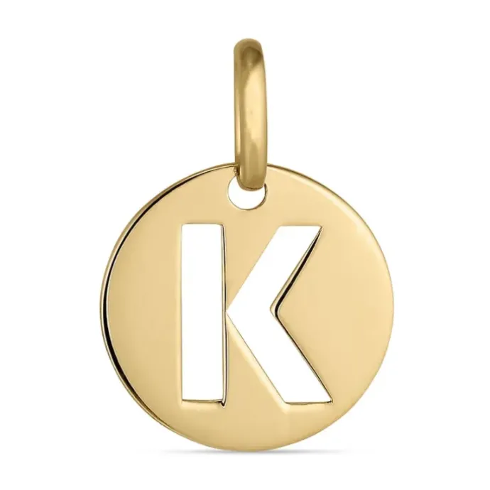 Bogstav K vedhæng i 8 karat guld