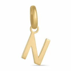 Bogstav N vedhæng i 8 karat guld